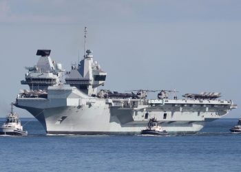 Queen visits Royal Navy flagship ahead of its first operational deployment