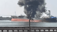 Tanker damaged in fatal explosions is linked to vessel identity laundering fraud